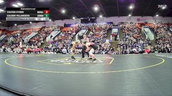 157 lbs Quarterfinals (8 Team) - Colton Kyser, Whitehall HS vs Calder Villanueva, Lakewood HS