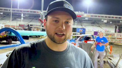 Hudson O'Neal Reacts To Scary Flip At Lucas Oil Late Model Knoxville Nationals