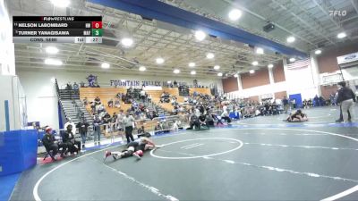 150 lbs Cons. Semi - Turner Yanagisawa, Mayfair vs Nelson LaBombard, Harvard-Westlake