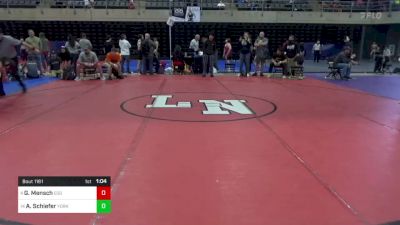 100 lbs Consi Of 8 #2 - Gavin Mensch, Egg Harbor Township, NJ vs Aaden Schiefer, York, PA