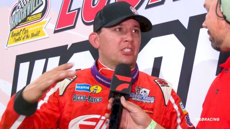 Devin Moran Reacts To Friday Late Model Knoxville Nationals Prelim Win