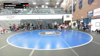84 lbs 3rd Place Match - Ava Hernandez, Fighting Squirrels Wrestling Club vs Blaine Black, Idaho