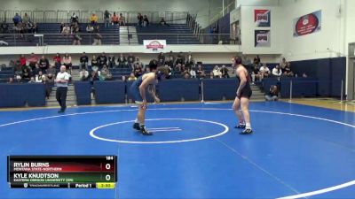 184 lbs 3rd Place Match - Kyle Knudtson, Eastern Oregon University (OR) vs Rylin Burns, Montana State-Northern