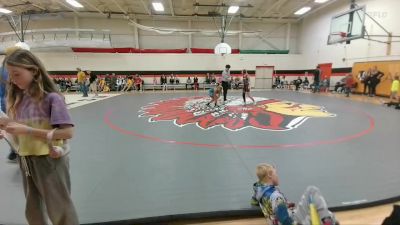 95-98 lbs Round 2 - Zoey Redder, Powell Middle School vs Bella Patina, Lovell Middle School