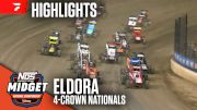 Highlights | 2025 USAC Midgets at Eldora 4-Crown Nationals