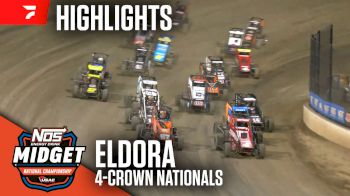 Highlights | 2025 USAC Midgets at Eldora 4-Crown Nationals