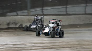 Daison Pursley Reacts After Winning USAC Midget Feature At 4-Crown Nationals