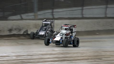 Daison Pursley Reacts After Winning USAC Midget Feature At 4-Crown Nationals