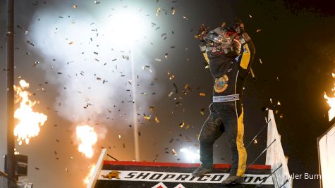 Rico Abreu Reacts After Winning Eldora 4-Crown Kubota High Limit Finale