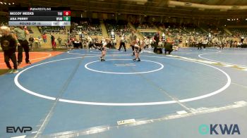55 lbs Round Of 16 - McCoy Meeks, Tiger Trained Wrestling vs Asa Perry, Wyandotte Youth Wrestling