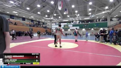 215 lbs Cons. Round 3 - Alanzo Hernandez, Palo Verde vs Luka Bojicic, La Costa Canyon