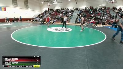 215 lbs Cons. Round 4 - Dalan Oliver, Evanston vs Ethan Kindel, Natrona County