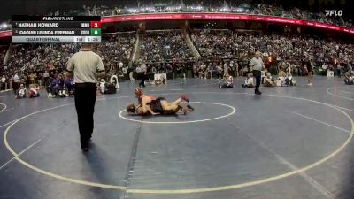 2A 150 lbs Quarterfinal - Nathan Howard, John M. Morehead High School vs Joaquin Leunda Freeman, Charles D. Owen High School