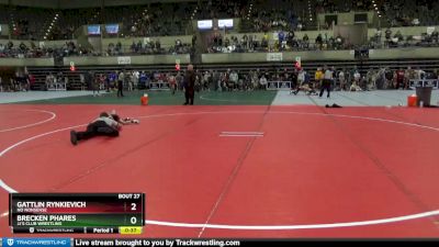 45 lbs Quarterfinal - Brecken Phares, JJ`s Club Wrestling vs Gattlin Rynkievich, No Nonsense