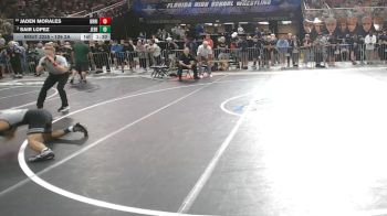 126 2A Quarterfinal - Jaden Morales, Braden River vs Sair Lopez, Jensen Beach