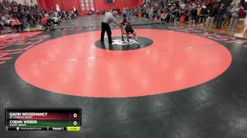 126 lbs Champ. Round 1 - Coehn Weber, Joliet (WEST) vs Gavin Woodmancy, St. Charles (EAST)