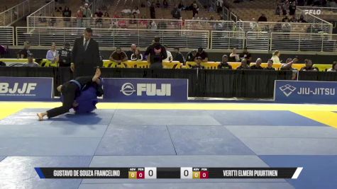 Vertti Elmeri Puurtinen vs Gustavo De Souza Francelino 2025 Pan Jiu Jitsu IBJJF Championship