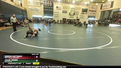 138 lbs Semifinal - Chase Weber, Burlington vs Simeon Mattingly, West Valley (Spokane)