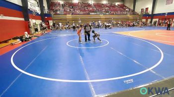 70 lbs 2nd Place - Manny Payne Jr, Pin-King All Stars vs Cayden Crawford, Pawhuska Elks Takedown