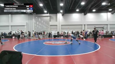 120 lbs Champ. Rd Of 16 - Luke Richards, Raleigh Area Wrestling (RAW) Club vs Christian Hill, Elevate Wrestling Club