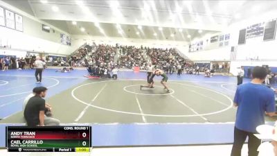 144 lbs Cons. Round 1 - Andy Tran, North Torrance vs Cael Carrillo, Royal High School