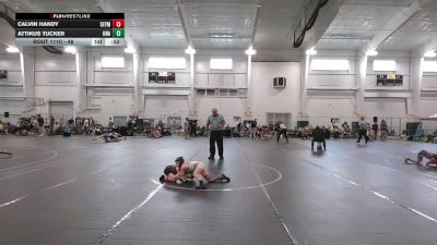 48 lbs Quarterfinal - Calvin Handy, Mat Of Dreams LLC vs Attikus Tucker, Unattached