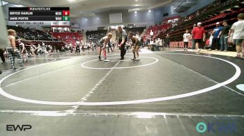 84 lbs Consolation - Bryce Harlin, Muskogee Rougher Youth Wrestling vs Jake Potts, Wagoner Takedown Club
