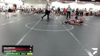 68 lbs Round 5 (8 Team) - Nico Serrano, Mat Rats vs Donovan Peno, FL Scorpions