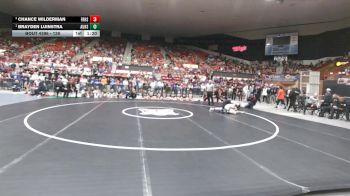 126 lbs 1st Place Match - Brayden Luinstra, Augusta HS vs Chance Wilderman, Frontenac HS