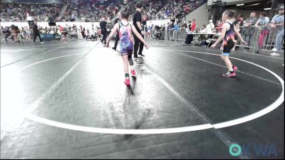54 lbs Round Of 16 - Rylee Reece, Bridge Creek Youth Wrestling vs Rikki Olsen, Mojo Grappling Academy