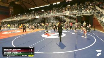 53 lbs Cons. Round 3 - Brayson Underdahl, Casper Wrestling Club vs Brantley Van Vleet, Riverton USA Wrestling