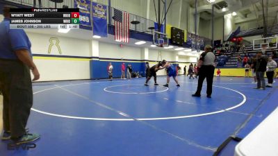 285 lbs Round Of 16 - Wyatt West, Woodland vs James Johnson, Will Rogers
