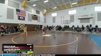 138-142 lbs Round 2 - Evangeline Wilson, Powell Middle School vs Jesalyn Blair, Thermopolis Middle School