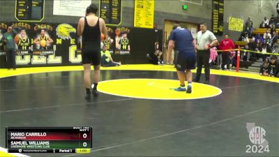 185 lbs Cons. Round 4 - Samuel Williams, Livermore Wrestling Club vs Mario Carrillo, Richgrove