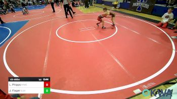 43-46 lbs Rr Rnd 2 - Lennon Phipps, Hilldale Youth Wrestling Club vs Jasper Flager, Cleveland Take Down Club