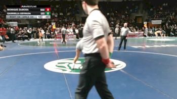 Girls 130 lbs Cons. Round 1 - Monique Zamora, Manzano vs Gabriella Estrada, Gadsden