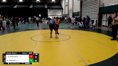 285 lbs Champ. Round 1 - Orlando Simmons, Northeast Oklahoma vs Sendeska Kalskett, Morningside (Iowa)