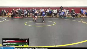 183 lbs 1st Place Match - Nicholas Carey, Western vs Mohamed Mukoma, Basic