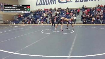 174 lbs Champ. Round 2 - Olajuwon Sobomehin, Clackamas Community College vs Braylin Ruchti, Southern Oregon