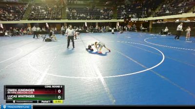 70 lbs Cons. Round 3 - Owen Junginger, Big Game Wrestling Club vs Lucas Whitinger, Iowa