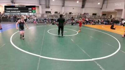 85 lbs Semifinal - Cael Danielson, Texas Elite Wrestling Club vs Edrees Budri, All American Wrestling Club