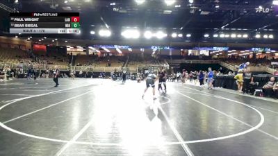 175 lbs Champ. Round 2 - Paul Wright, Lake Gibson vs Bear Siegal, North Bay Haven