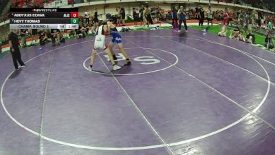 126 lbs Champ. Round 5 - Addyxus Echak, Alaska vs Hoyt Thomas