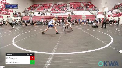 100 lbs Rr Rnd 2 - Mac Boso, Choctaw Ironman Youth Wrestling vs Ayden Rodgers, Standfast