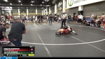 155 lbs Round 3 (4 Team) - Ashlyn Eckerman, Badger Girls vs Taytum Maddox, Hastings Wrestling Academy