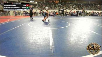 80 lbs Round Of 16 - Weston Giddens, Team Worx Wrestling Club vs Jamaree Washington, Del City Little League Wrestling