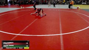 70 lbs Placement (4 Team) - Mason Adkins, Bemidji vs Lola Barrett, St. James