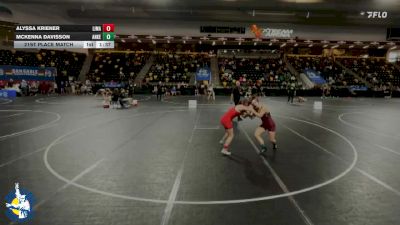 140 lbs 21st Place Match - Alyssa Kriener, Linn-Mar vs Mckenna Davisson, Ankeny