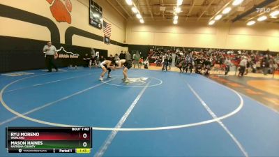 138A Round 2 - Mason Haines, Natrona County vs Ryu Moreno, Worland