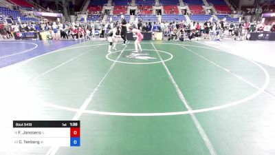 142 lbs Cons 8 #1 - Finn Janssens, IL vs Colbie Tenborg, IA